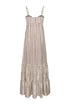 Julieta Satin Silk Maxi Dress  / Ivory Wine Seeds